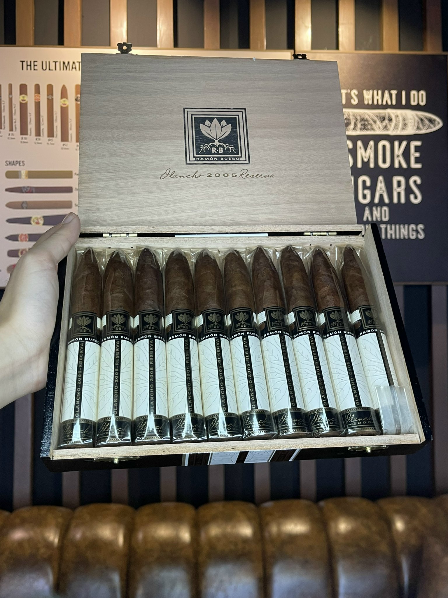 Xì gà Ramon Bueso Olancho Vintage Torpedo - Hộp 10 điếu