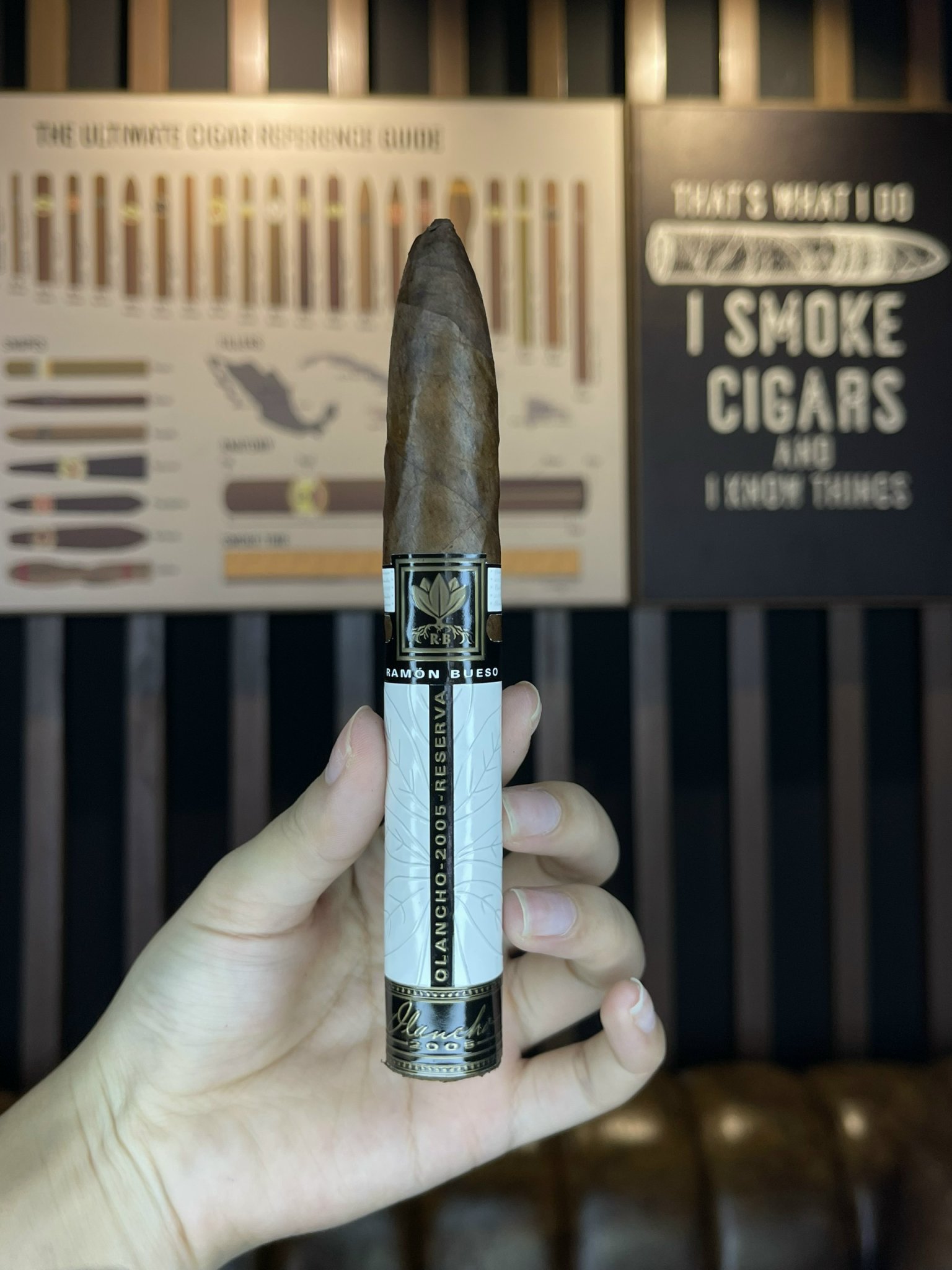 Xì gà Ramon Bueso Olancho Vintage Torpedo - Hộp 10 điếu