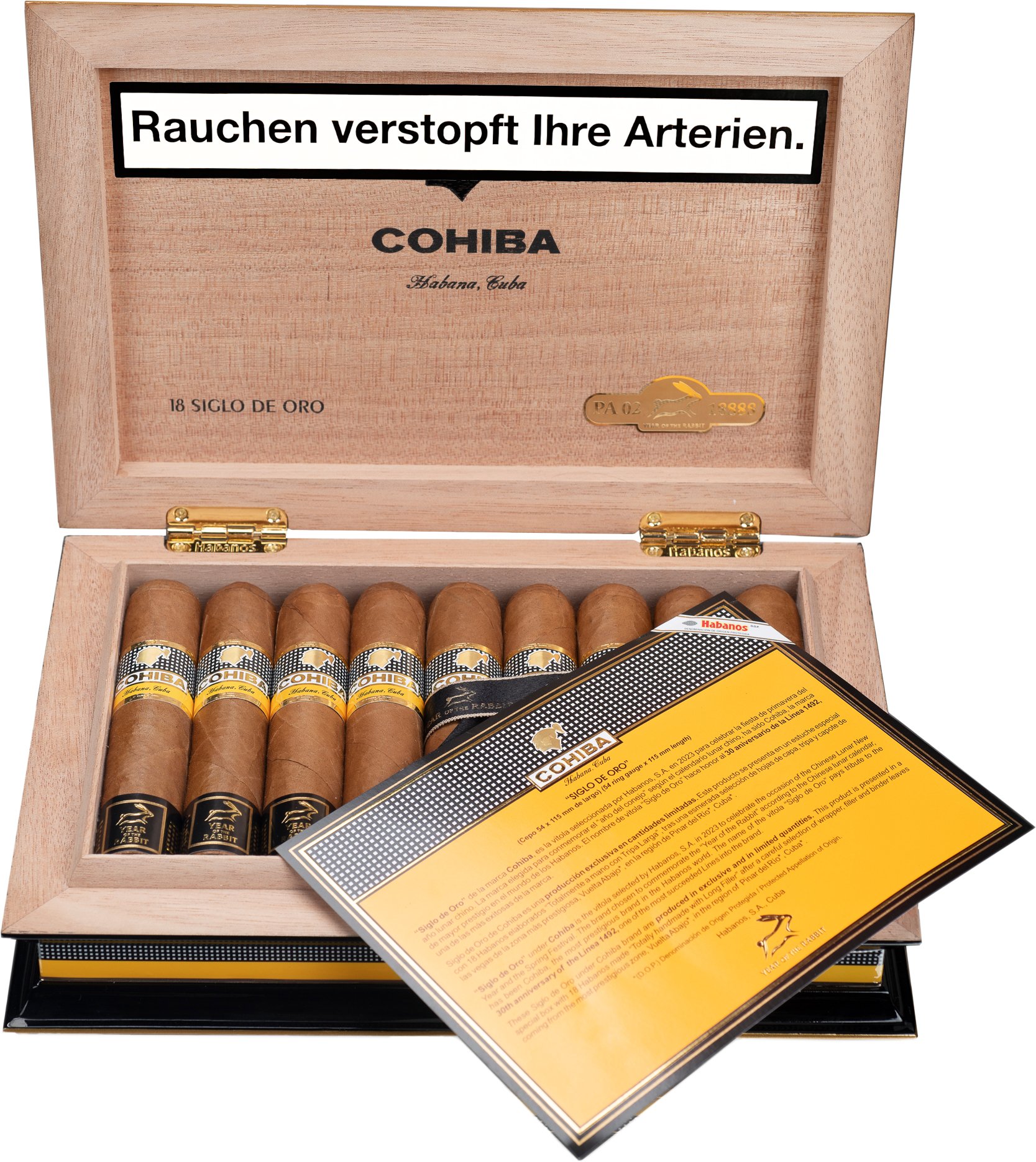 Xì Gà Cohiba Year Of The Rabbit Siglo de Oro (2023)