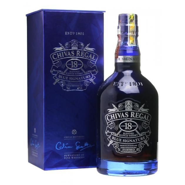 Rượu Chivas Regal 18YO Bluesignature 6X75CL