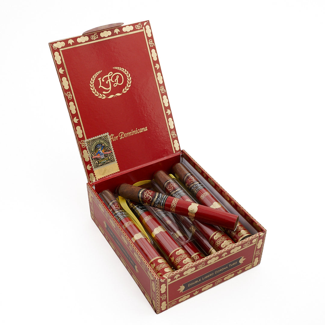 Xì Gà La Flor Dominica Double Ligero Crystal Tubo Corona