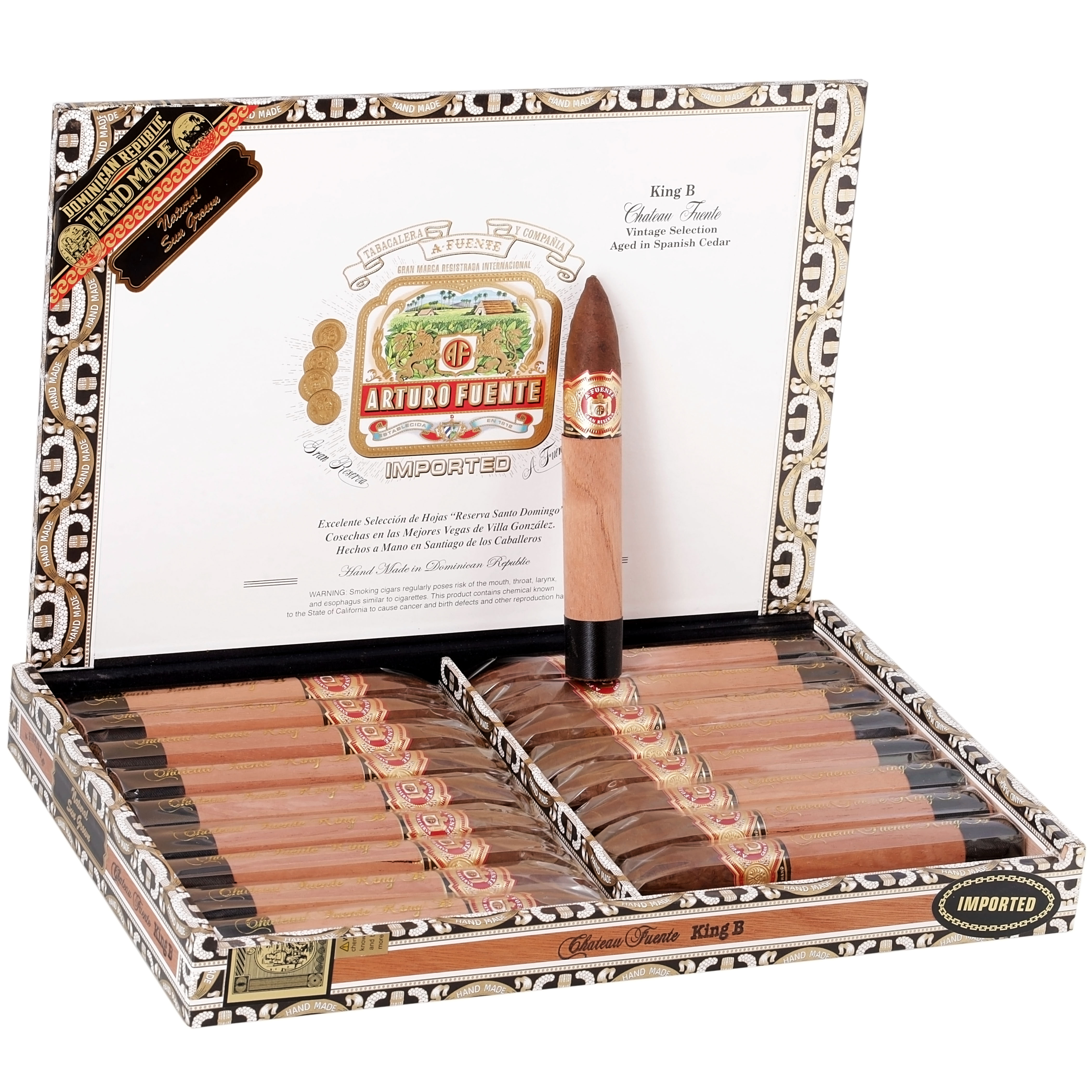 Xì Gà Arturo Fuente Sun Grown Chateau Fuente King B