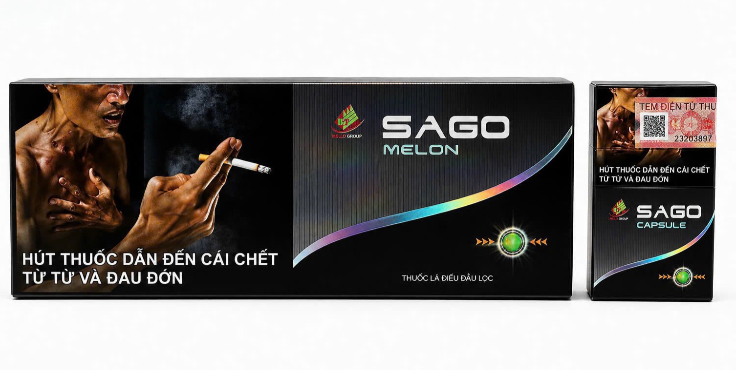 Thuốc Lá Sago Demi Melon- Thuốc Lá Bấm Đổi Vị Dưa Gang