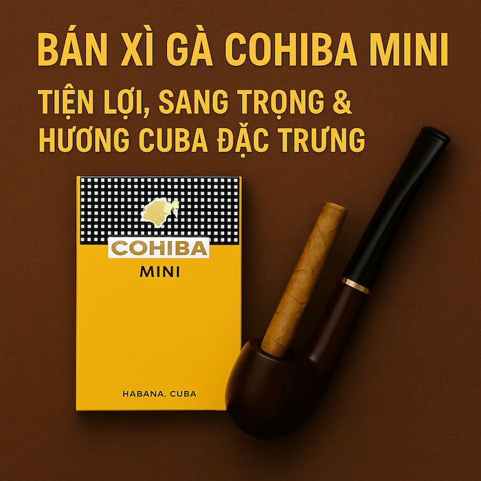 Bán Xì Gà Cohiba Mini Chính Hãng – Tiện Lợi, Sang Trọng & Hương Cuba Đặc Trưng