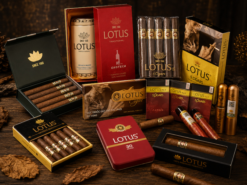 Các dòng xì gà Lotus Thanh Hóa phổ biến