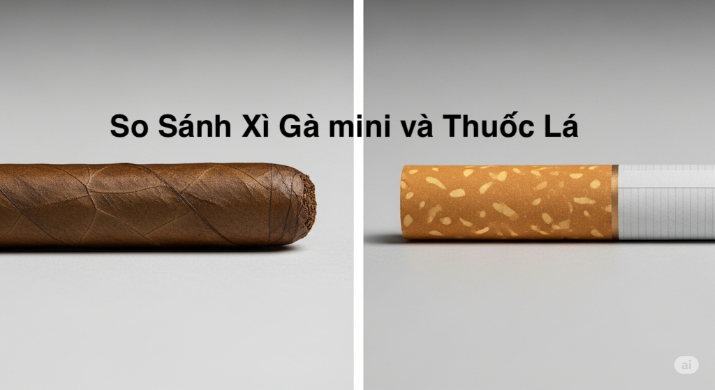 Xì gà mini và thuốc lá: So sánh chi tiết, loại nào