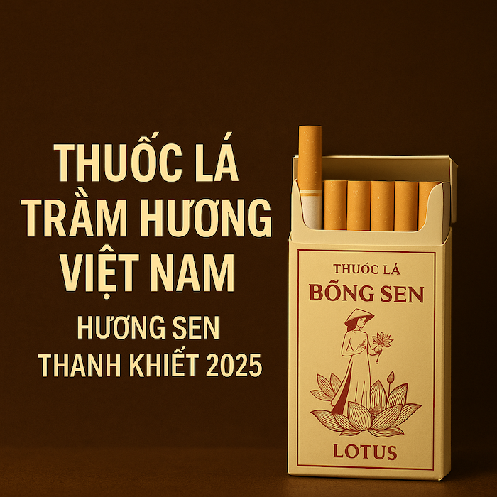 Thuốc Lá Trầm Hương Việt Nam – Hương Sen Thanh Khiết, Bông Sen Điếu Nhỏ & Trầm Hương Lotus Cao Cấp