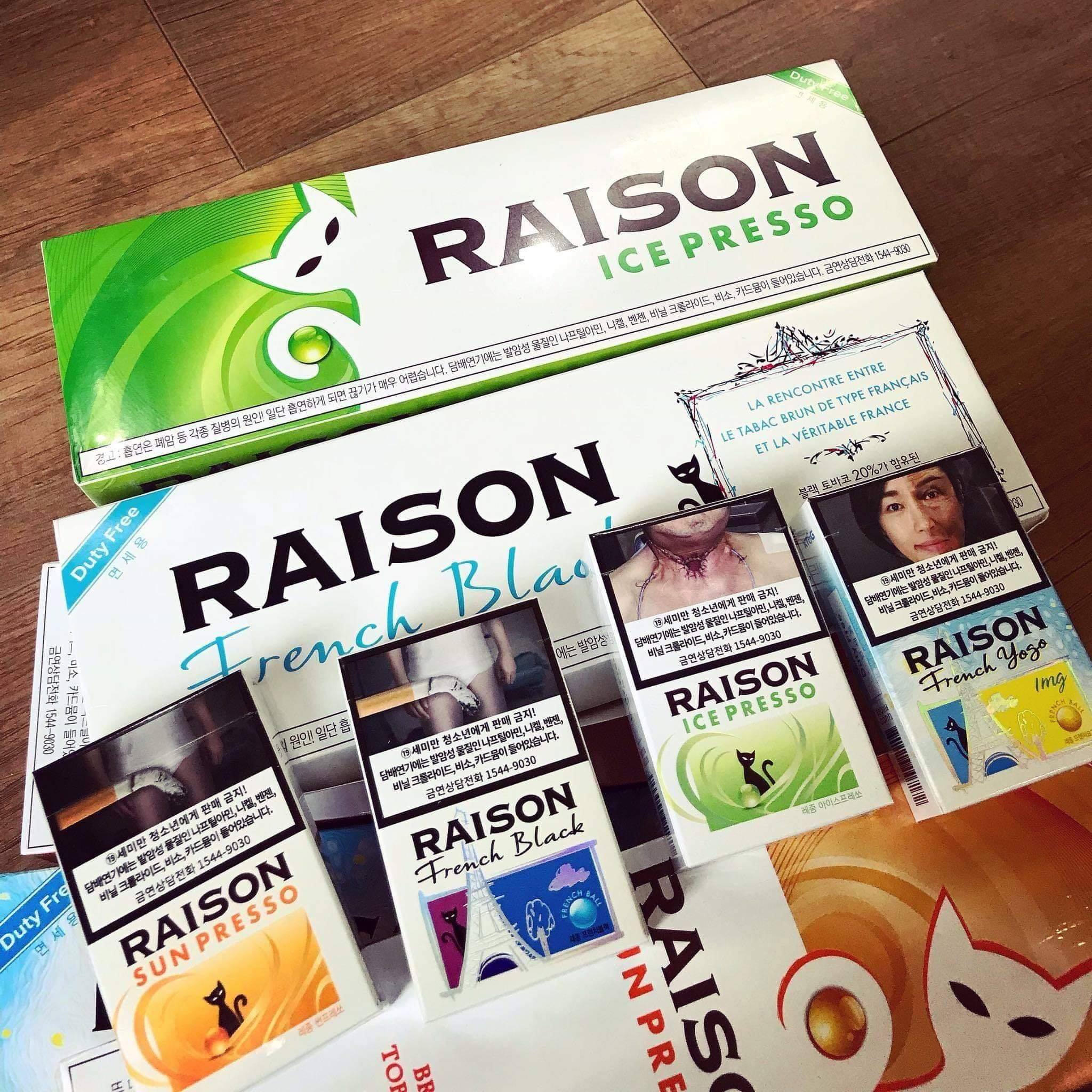 Thuốc Lá RAISON – Hương Vị Hàn Quốc Độc Đáo, Đẳng Cấp & Cá Tính