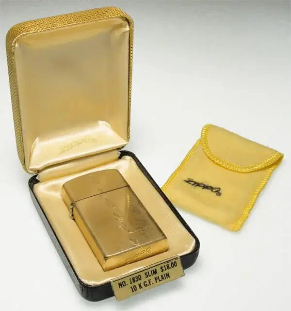 Zippo vàng khối cao cấp 18K